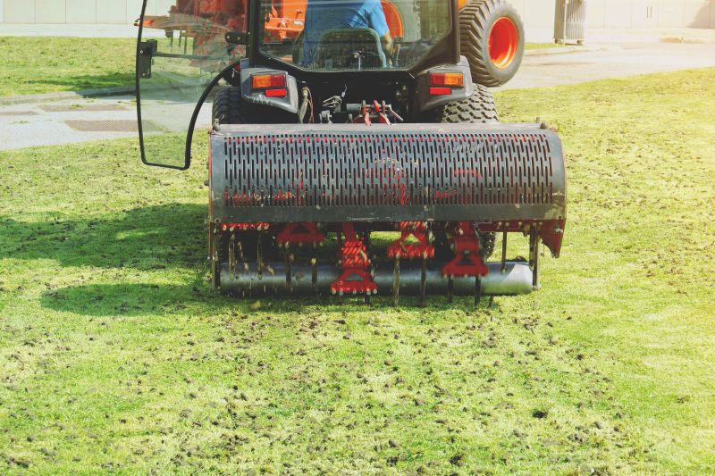 Lawn Aeration Equipment Close-up